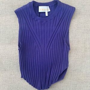 beautiful purple remain crop back cutout top
size us4